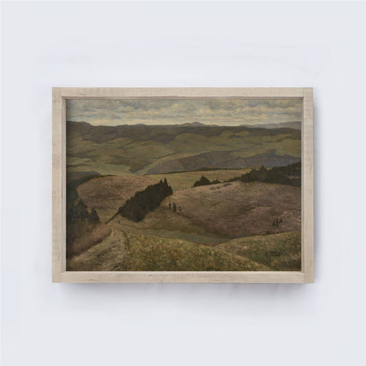 Vintage Landscape Painting | Vintage Framed Art A268