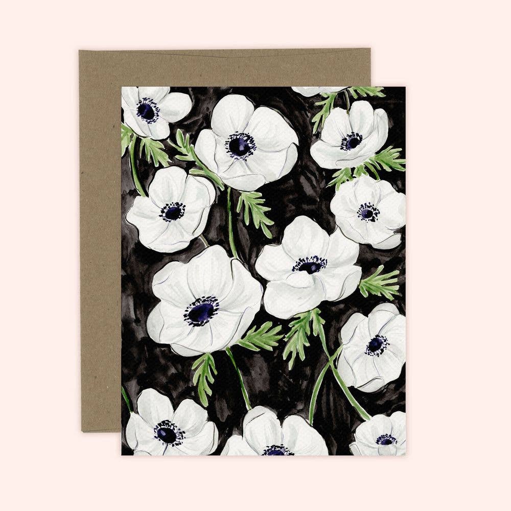Anemones Florals Card | Everyday Card