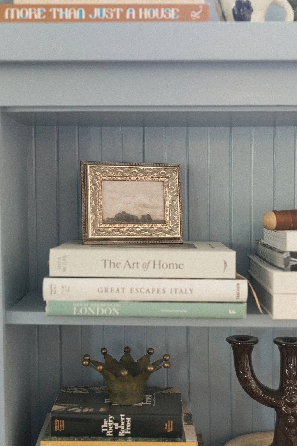 Tree and Cloud Landscape Framed Antique Art - Magnolia Lane co. Home + Garden + Gift