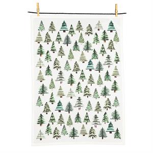 Green Simple Trees Kitchen Towel-20x28"L