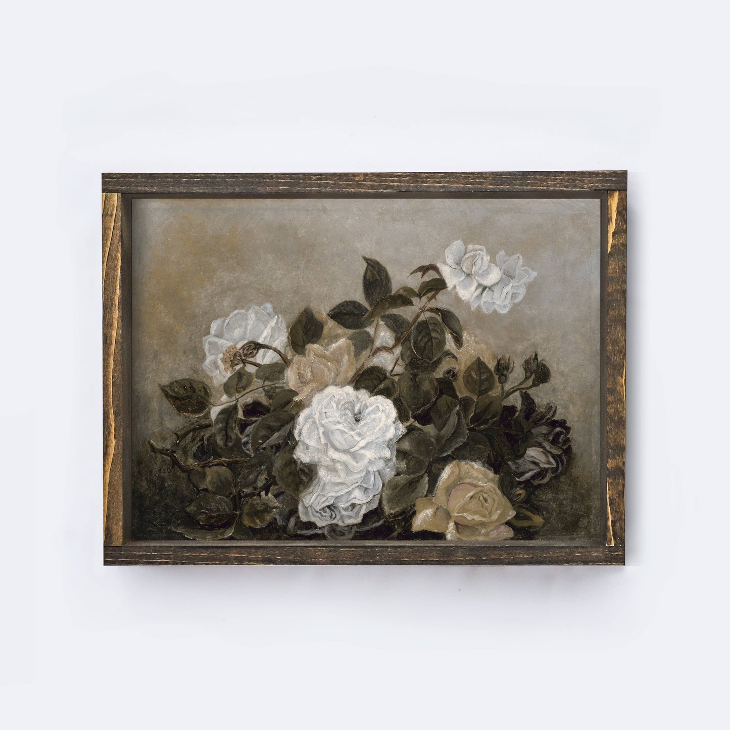 Vintage Flower Painting | Vintage Framed Art A271