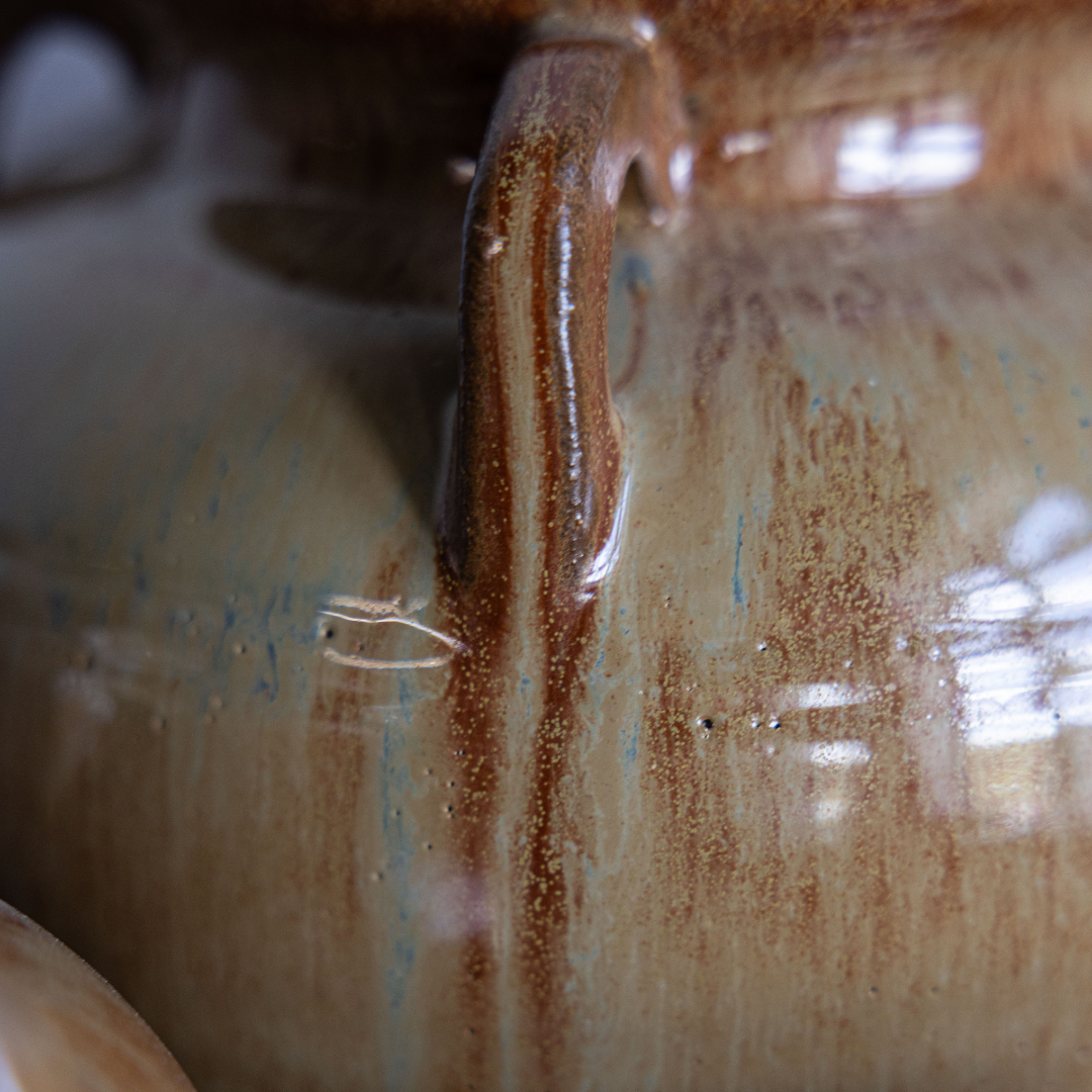 Chevalier Cream Glazed Vase With Handles