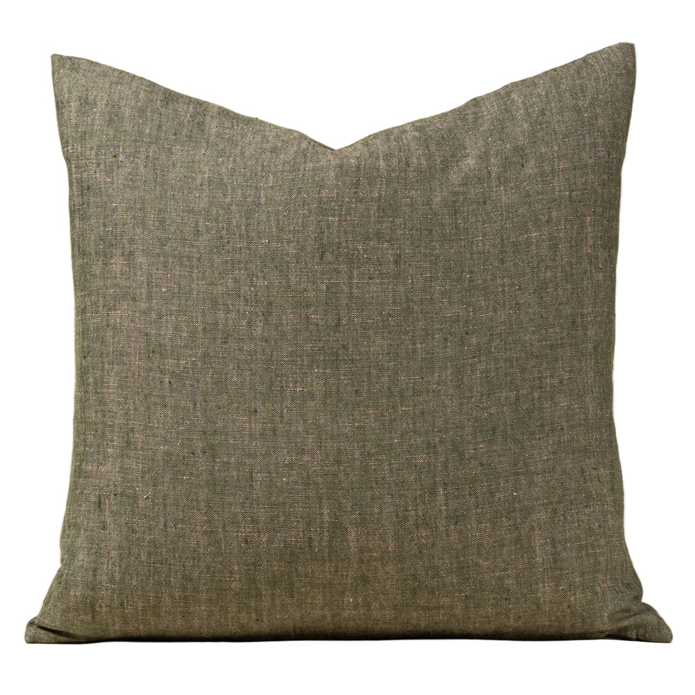 20x20 Linen Chambray Pillow, Green