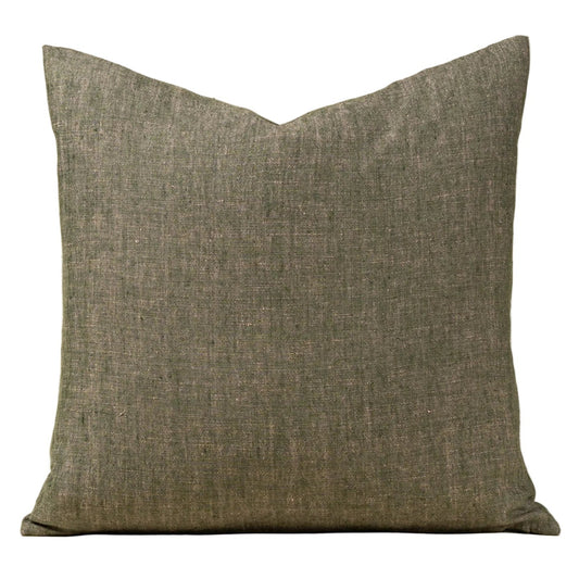 20x20 Linen Chambray Pillow, Green