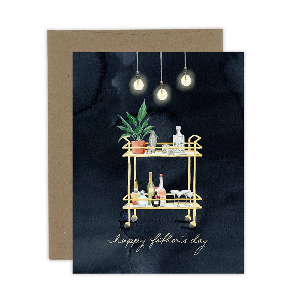 Dad's Bar Cart Father's Day Greeting Card - Magnolia Lane co. Home + Garden + Gift