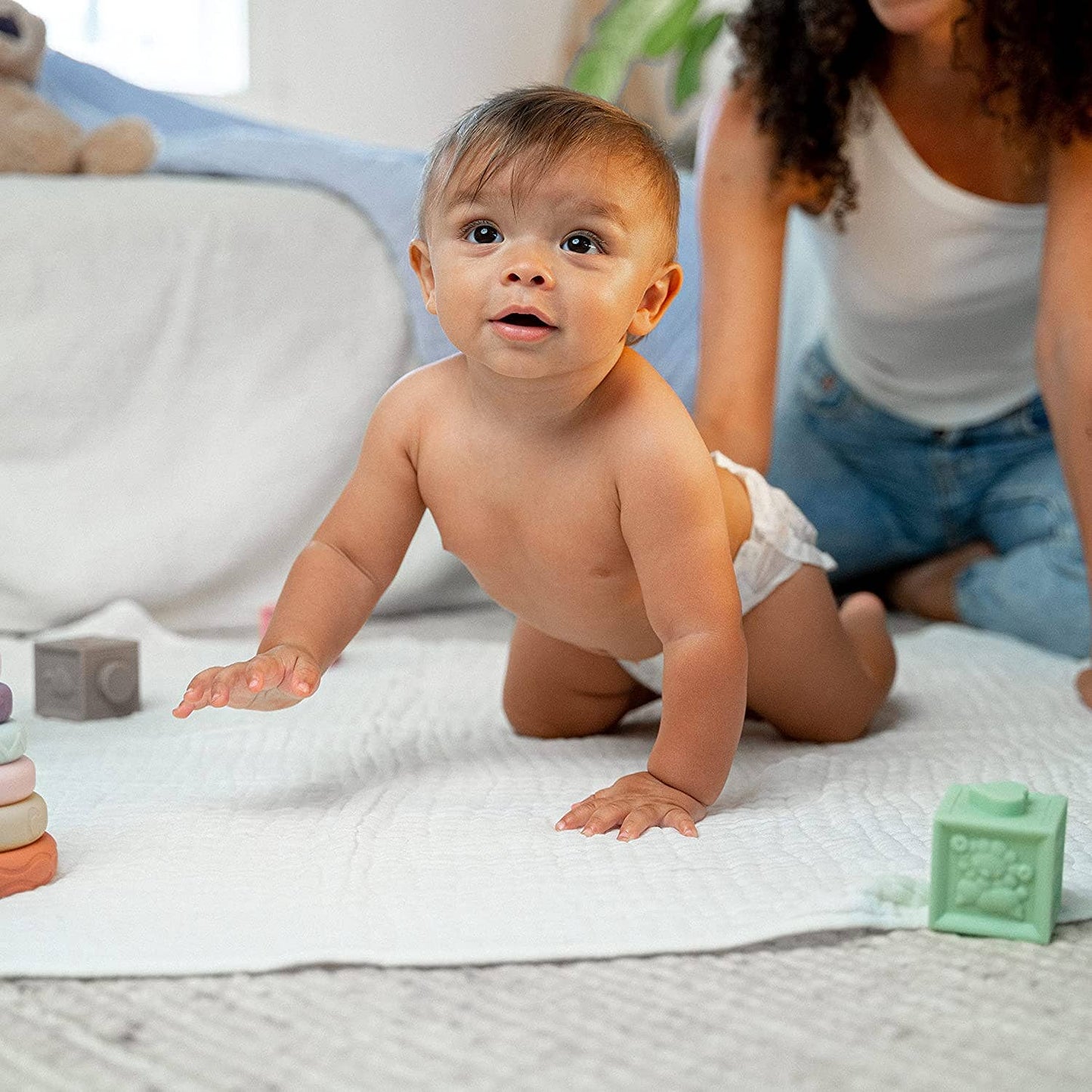 Baby Muslin Cotton Blanket | White