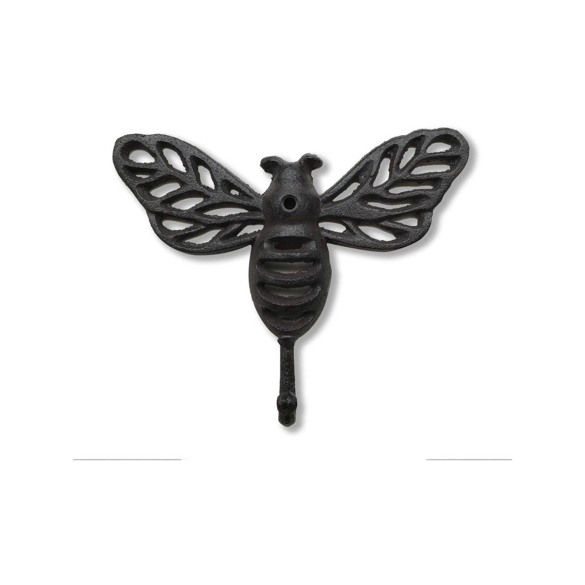 Bee Hook, Cast Iron, Brown - Magnolia Lane co. Home + Garden + Gift