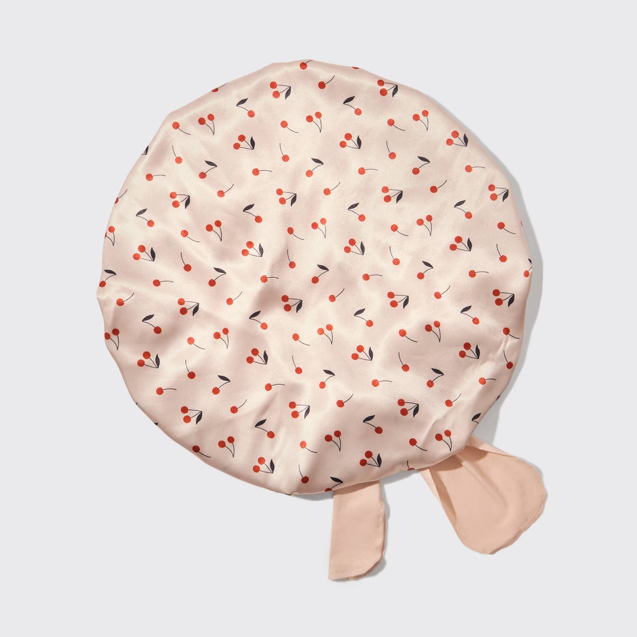 Adjustable Oversized Satin Bonnet - Cherry Print - Magnolia Lane co. Home + Garden + Gift