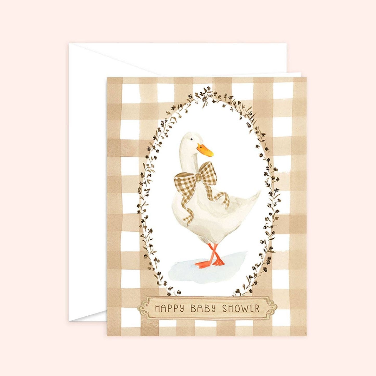Plaid Baby Shower Card | Goose Card