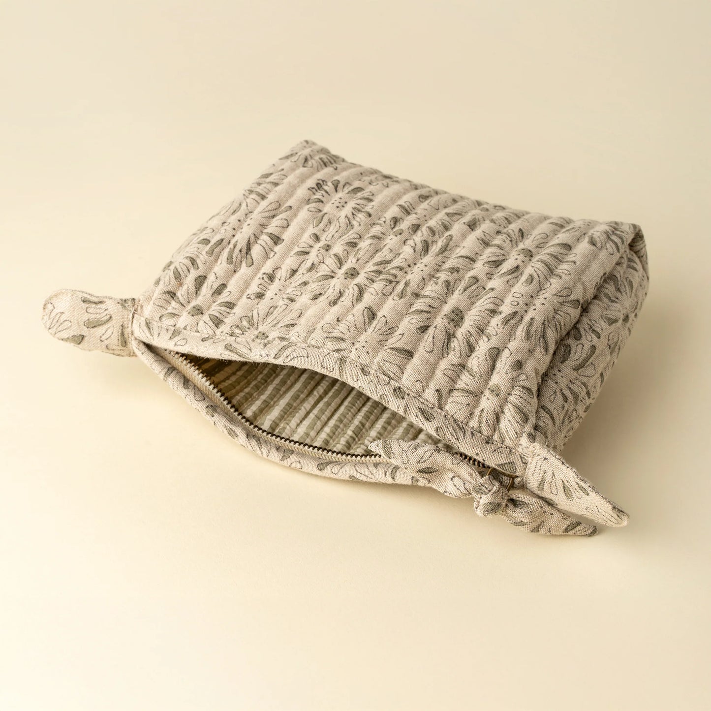 Kalyani Block Print Pouch | Two Sizes - Magnolia Lane co. Home + Garden + Gift