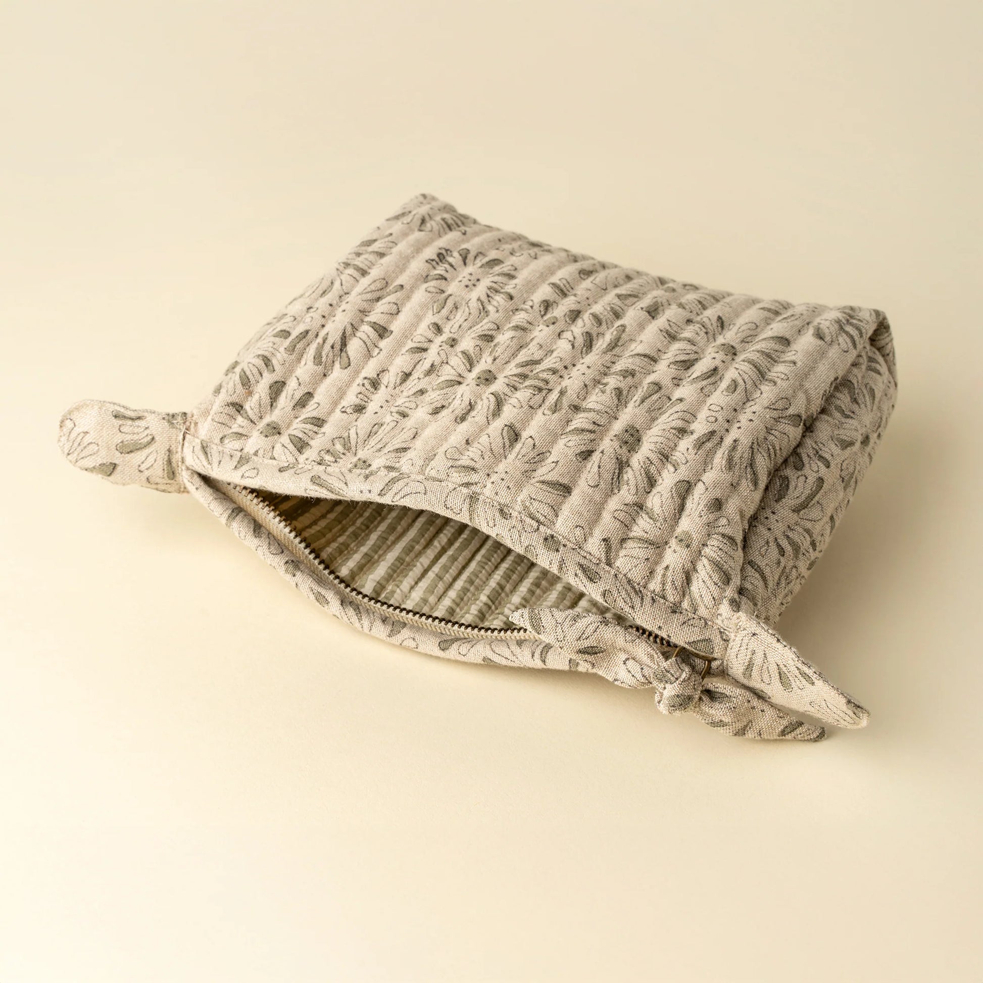 Kalyani Block Print Pouch | Two Sizes - Magnolia Lane co. Home + Garden + Gift