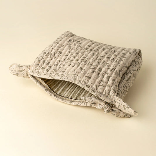 Kalyani Block Print Pouch | Two Sizes - Magnolia Lane co. Home + Garden + Gift