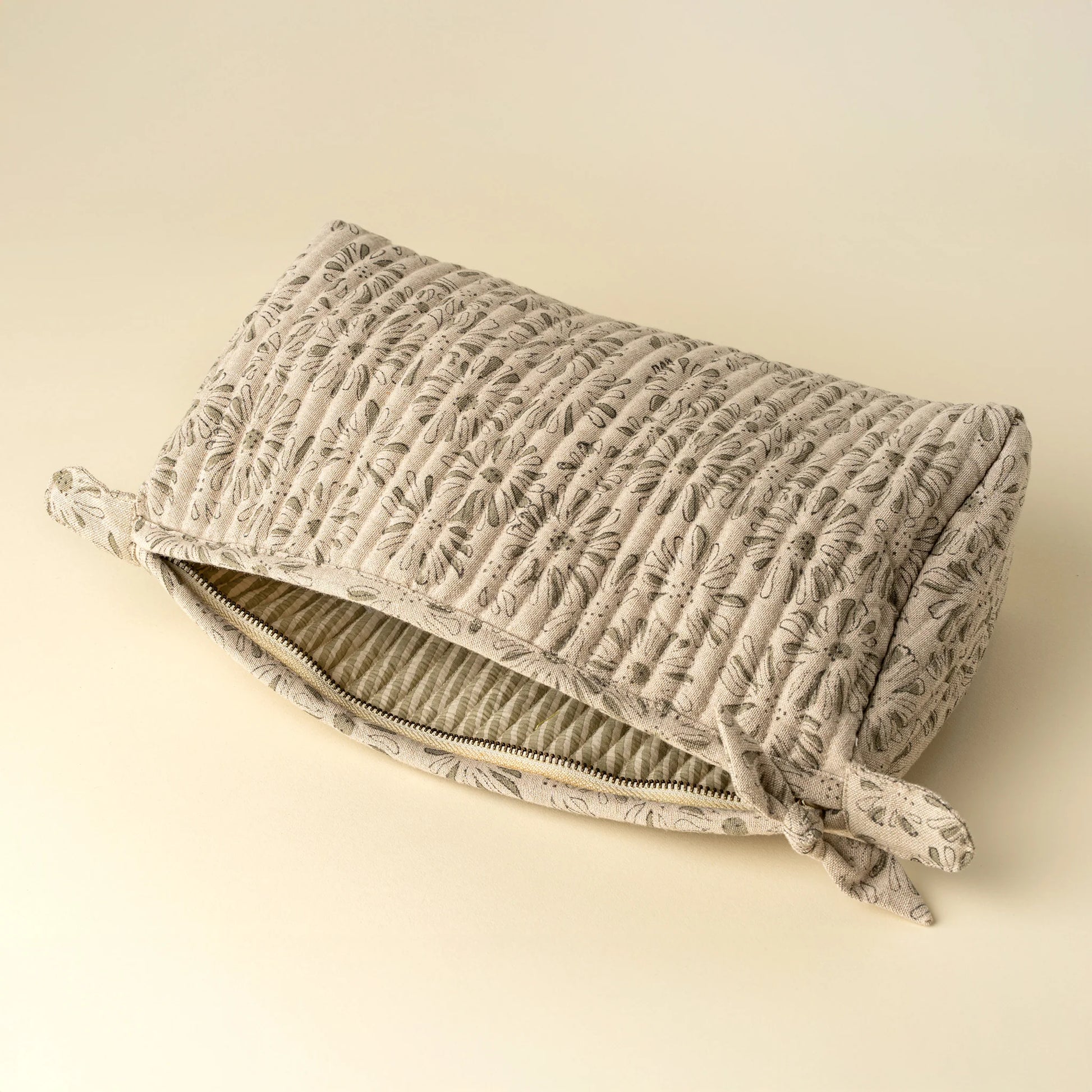 Kalyani Block Print Pouch | Two Sizes - Magnolia Lane co. Home + Garden + Gift