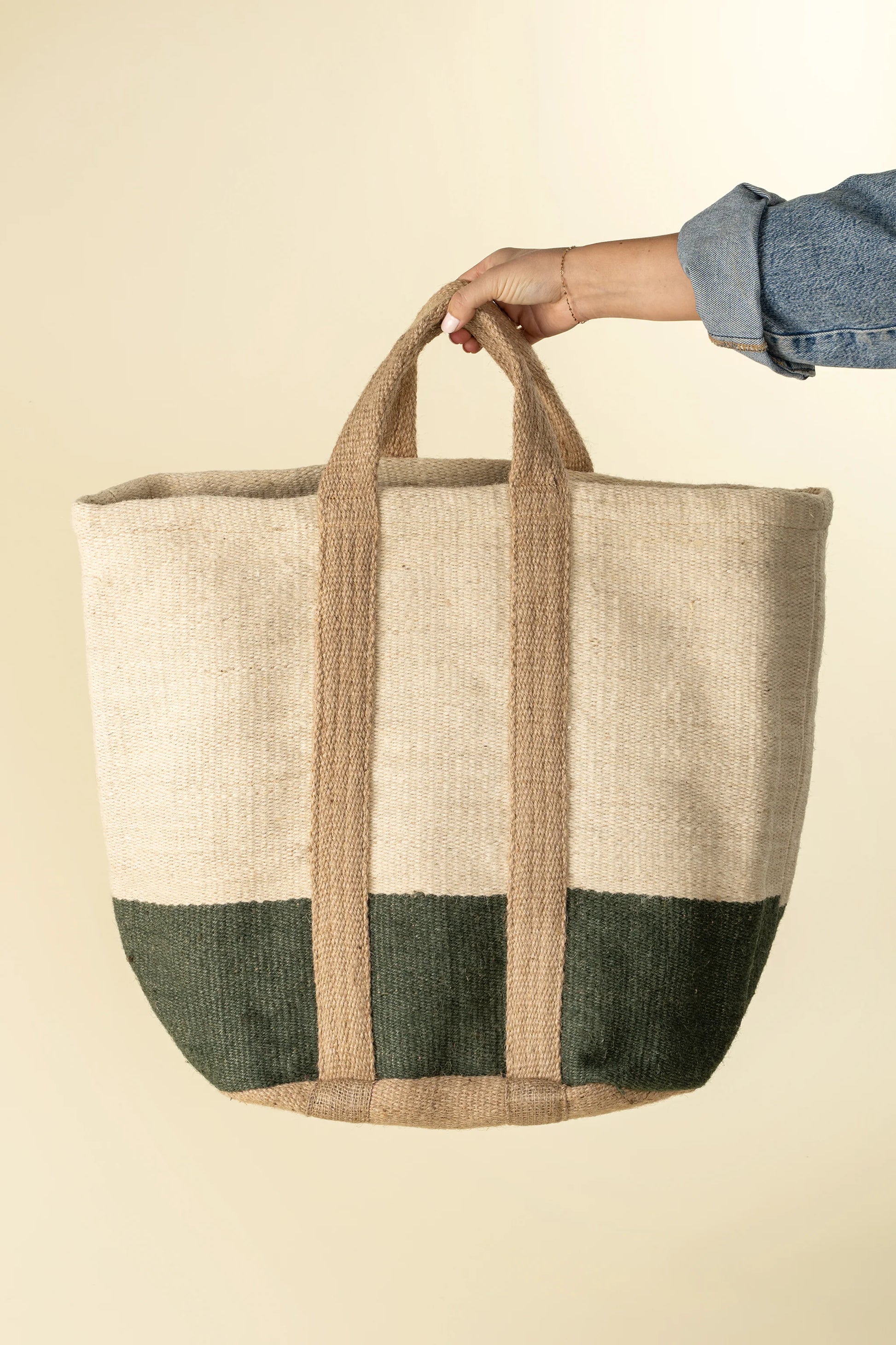 Jute Basket Bag | Two Colours - Magnolia Lane co. Home + Garden + Gift