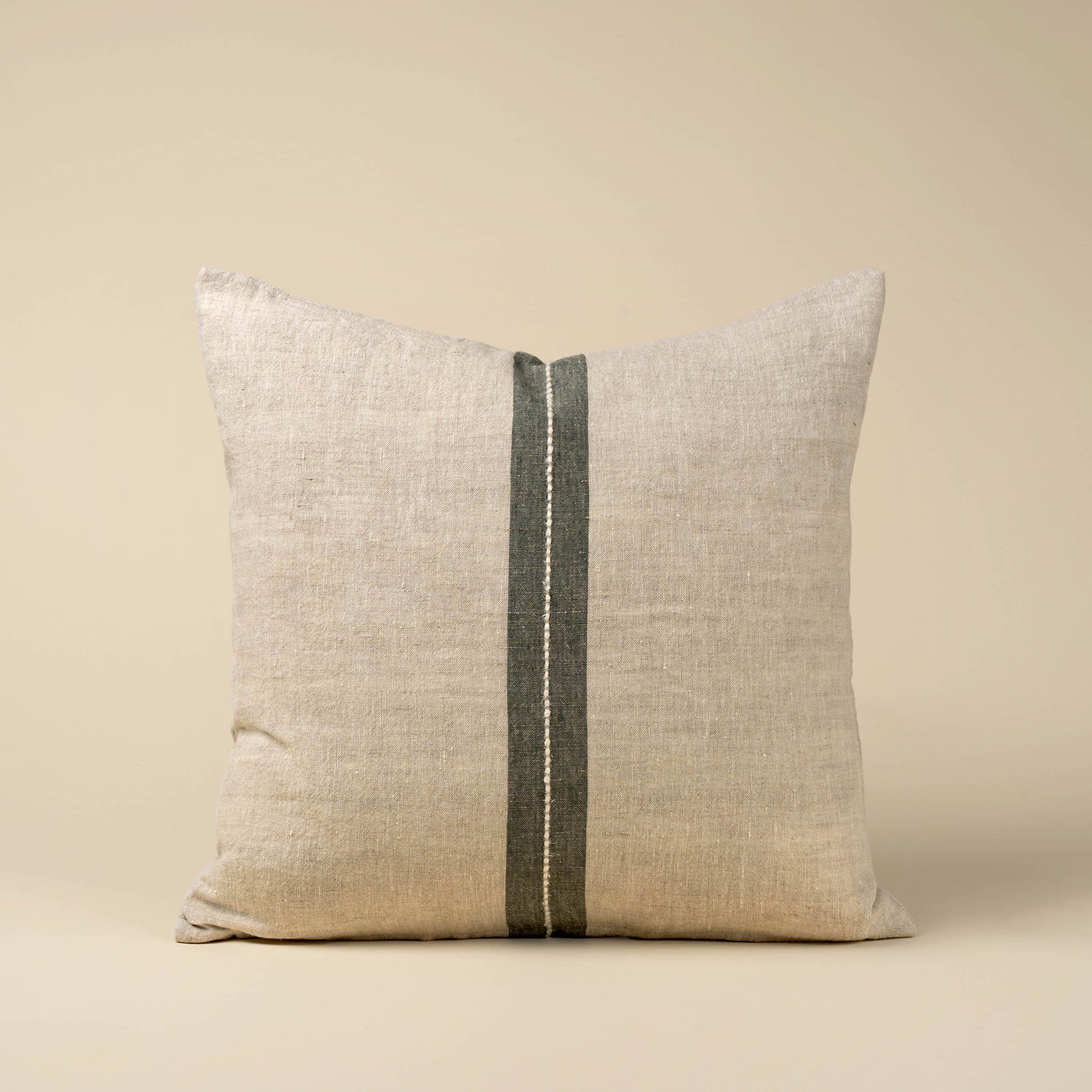 20x20 Emmett Linen Pillow, Natural - Magnolia Lane co. Home + Garden + Gift