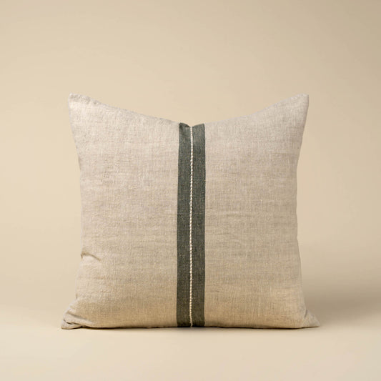 20x20 Emmett Linen Pillow, Natural - Magnolia Lane co. Home + Garden + Gift