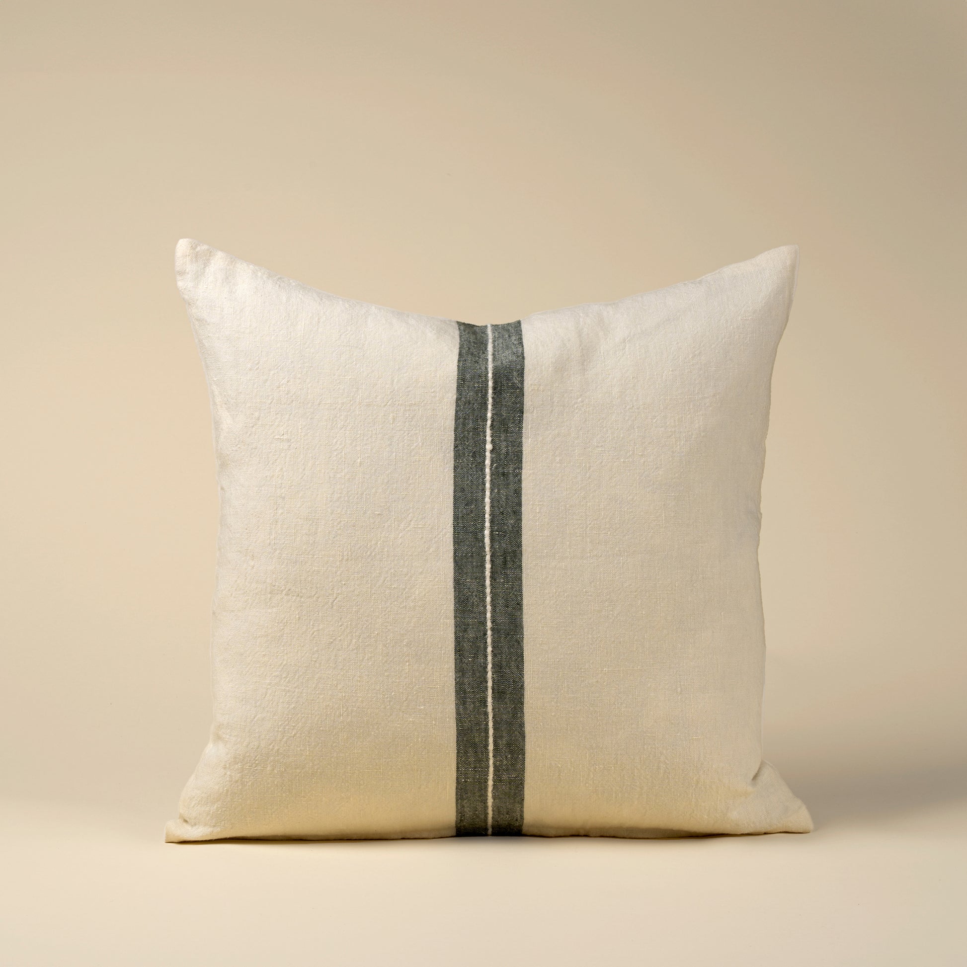 20x20 Emmett Linen Pillow, Ivory - Magnolia Lane co. Home + Garden + Gift
