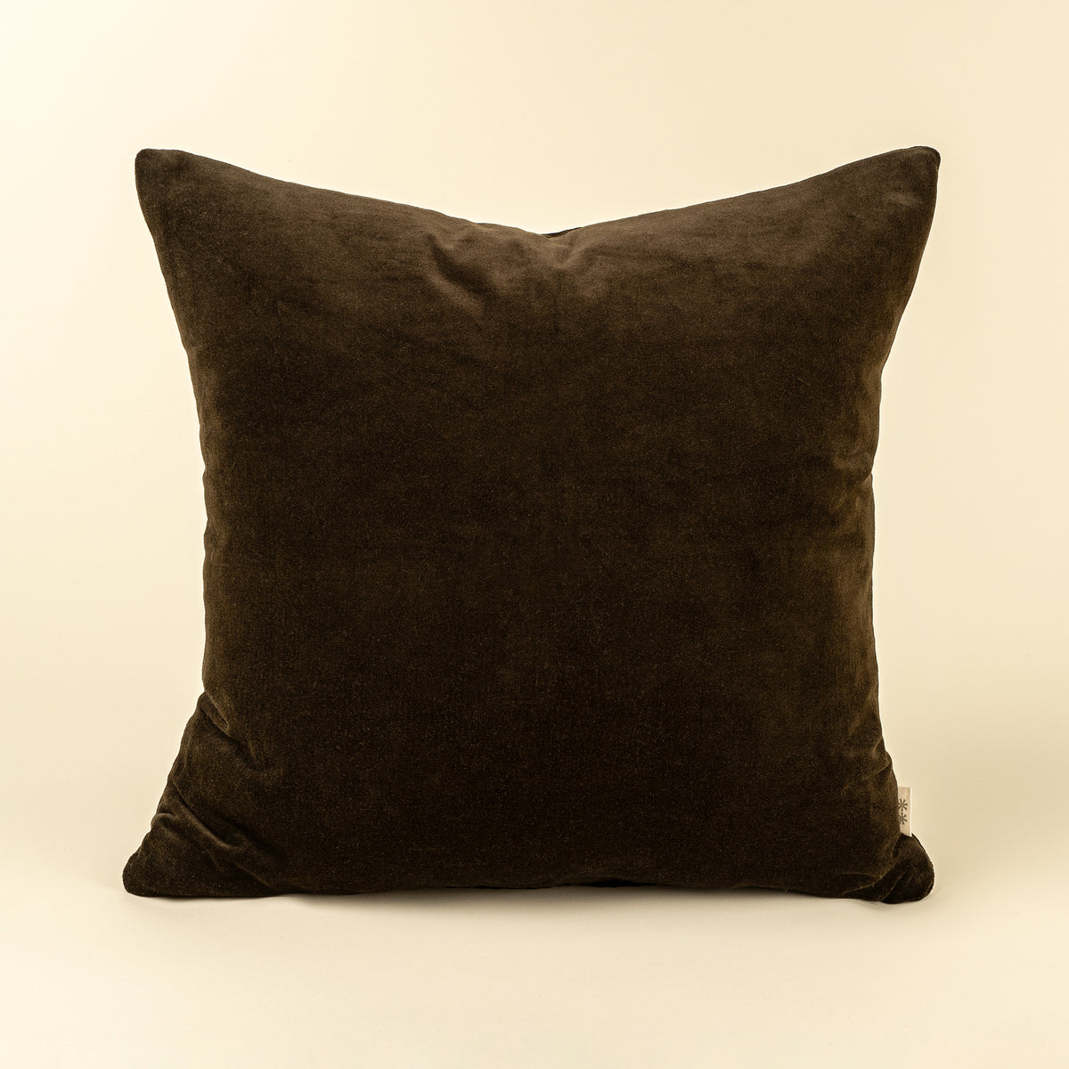 20x20 Vera Luxe Velvet Pillow, Midnight Green