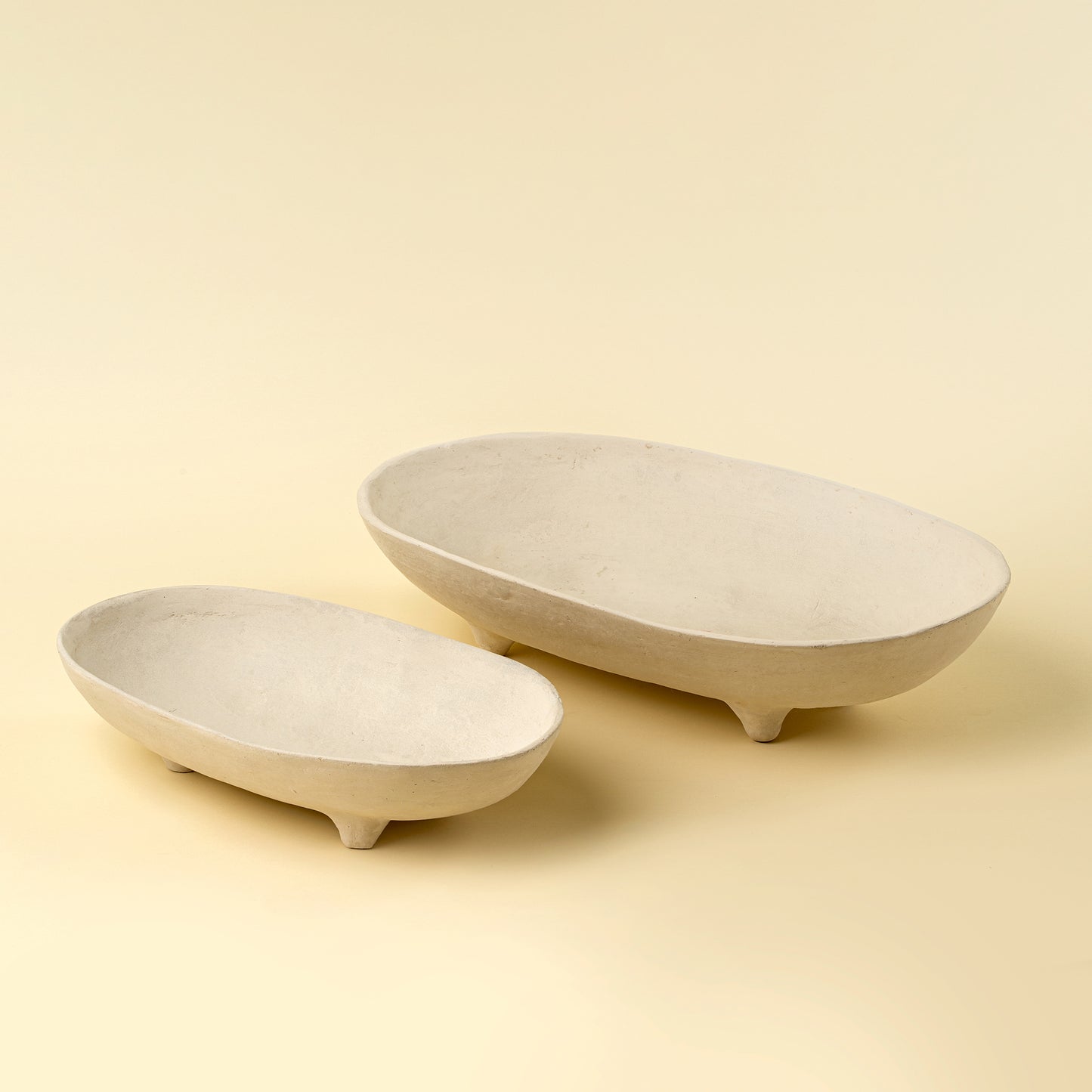 Pedestal Paper Mache Tray - Large