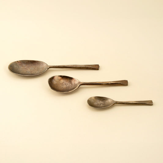 Cleo Forged Iron Spoons - Set of 3