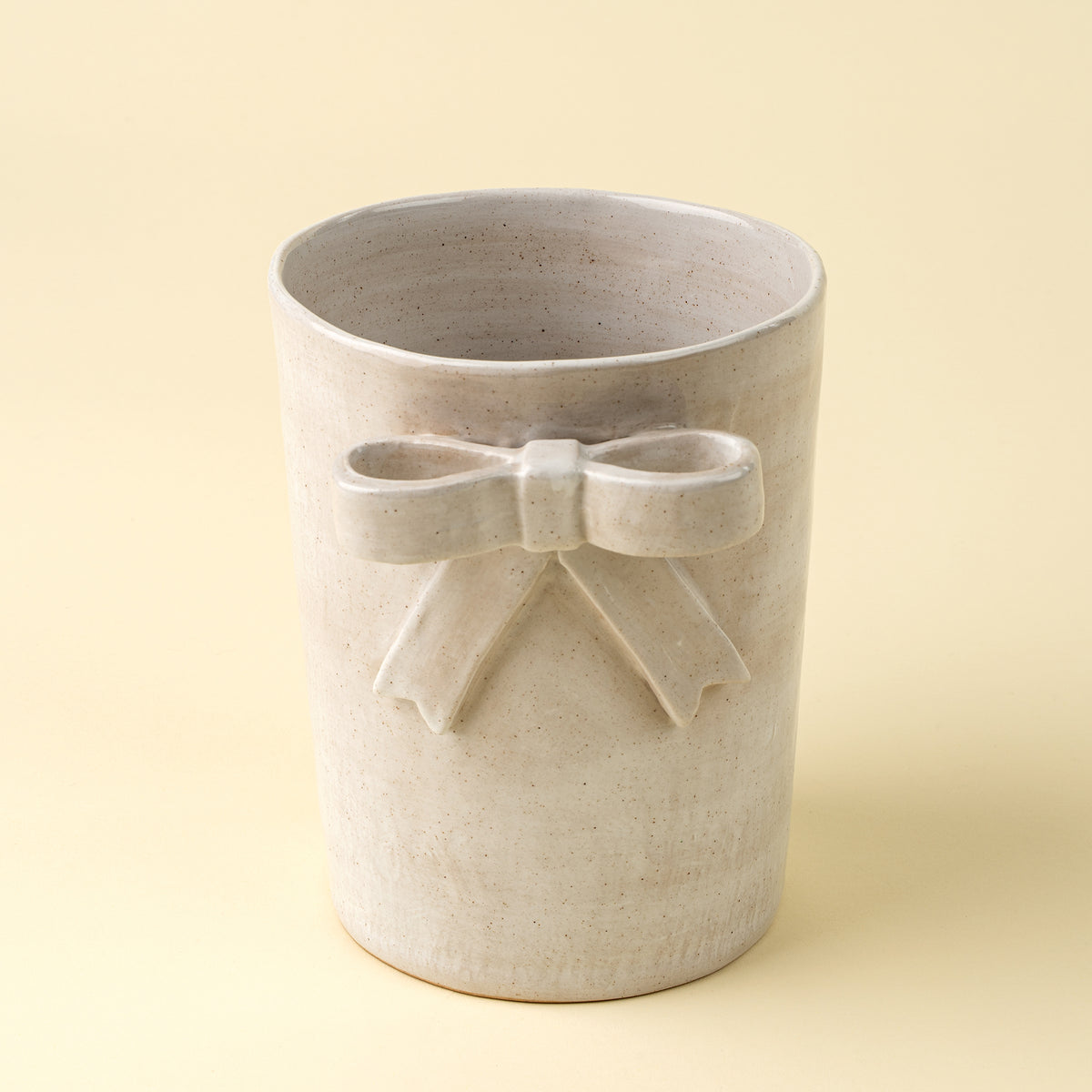 Stoneware Bow Crock