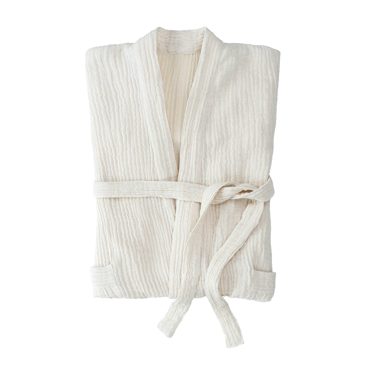 Crinkle Linen/Cotton Robe