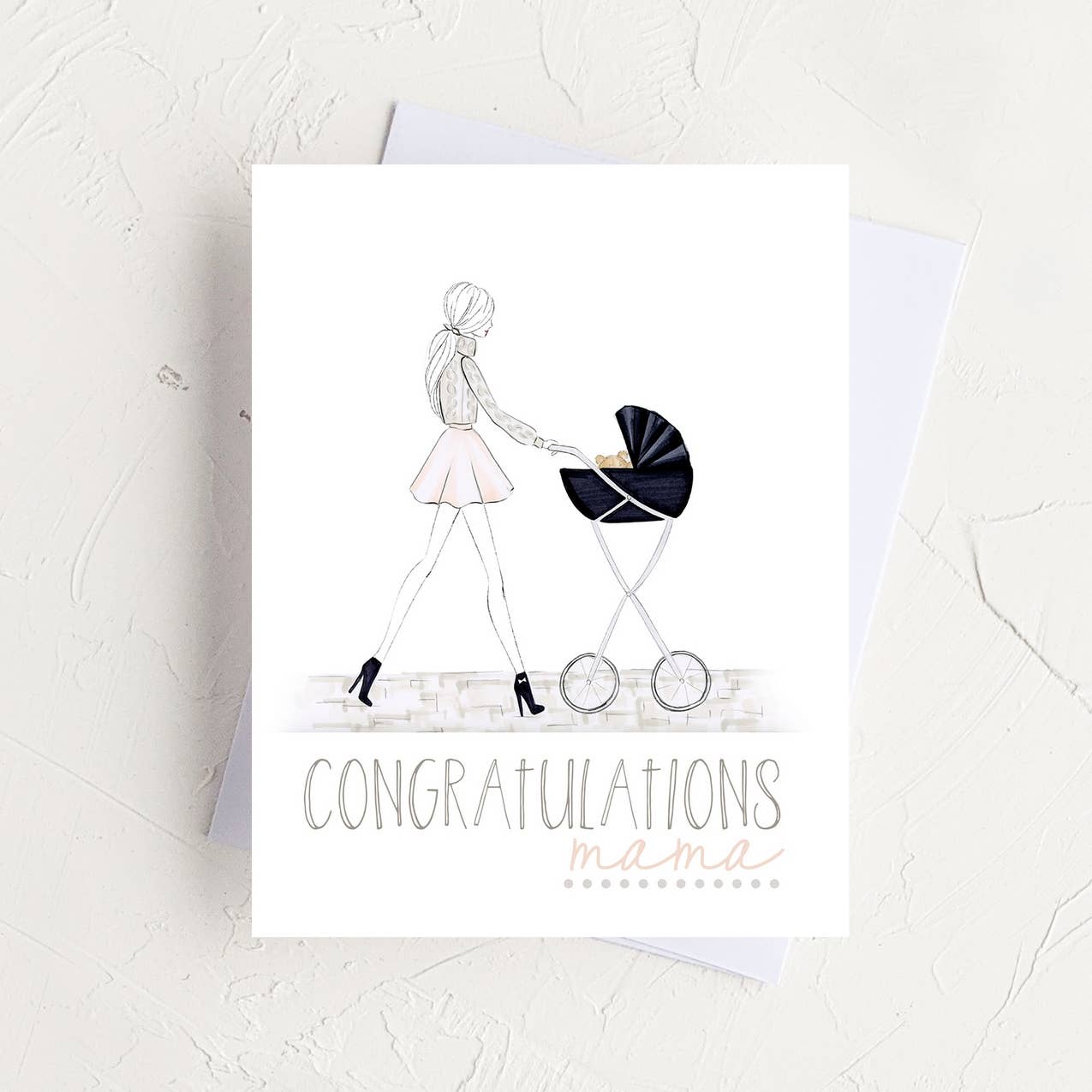 Congrats Mama! - Mom to Be, New Mom Greeting Card - Magnolia Lane co. Home + Garden + Gift