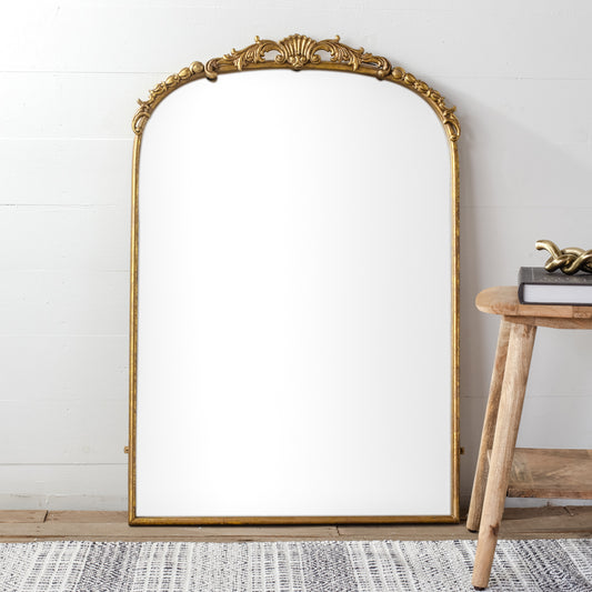 41" X 30" VINTAGE STYLE GOLD MIRROR