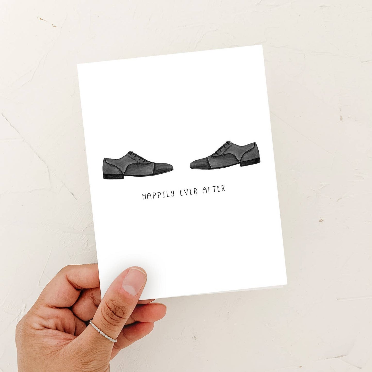 Happily Ever After Mr + Mr Newlywed Gay LGBTQ+ Greeting Card