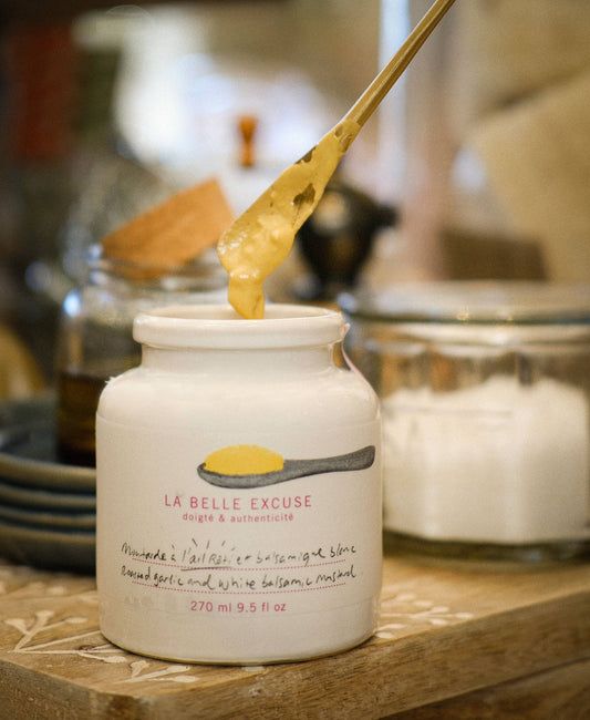 Roasted Garlic and White Balsamic Mustard