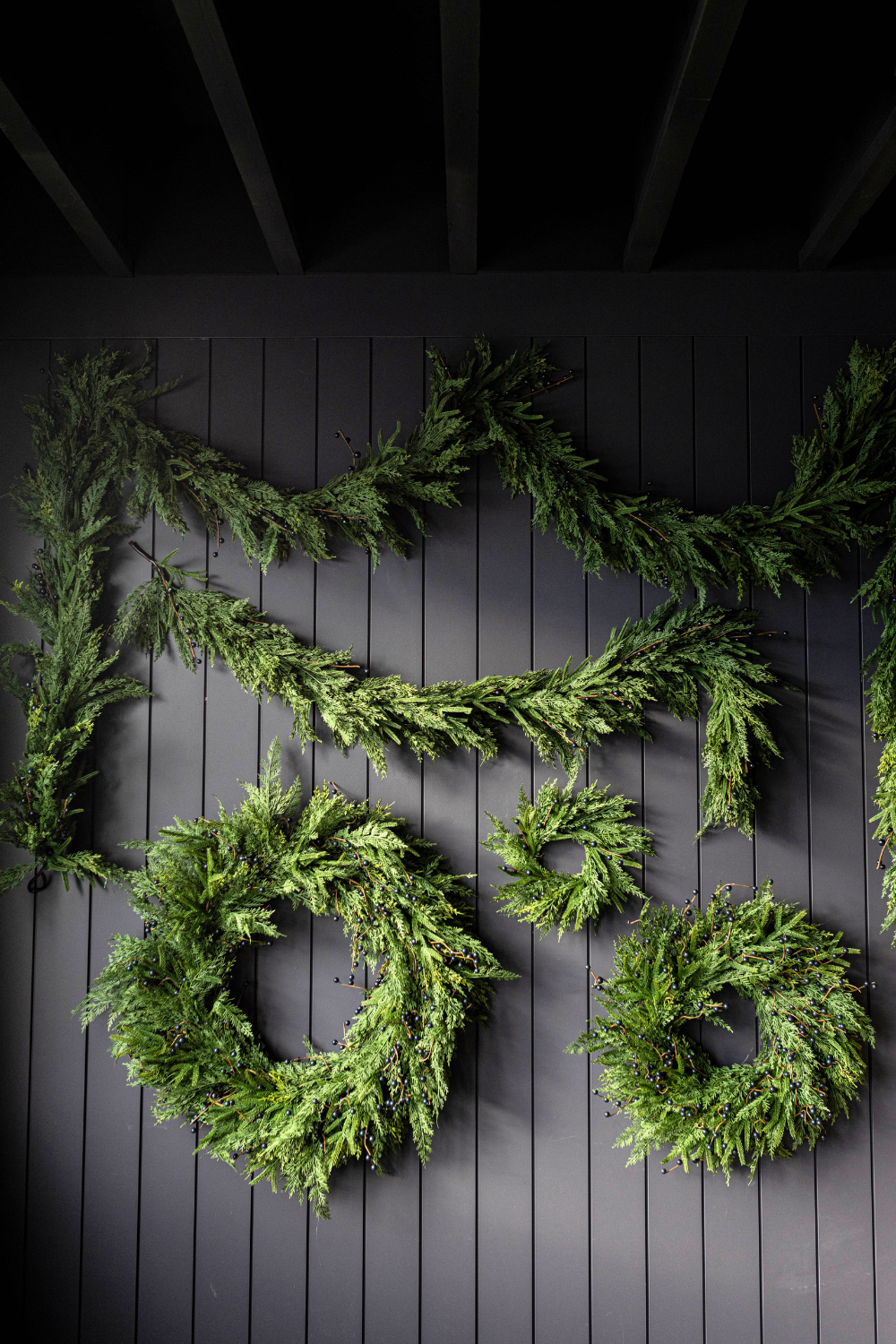 Blue Plum Berry Norfolk Cypress Real Touch Collection