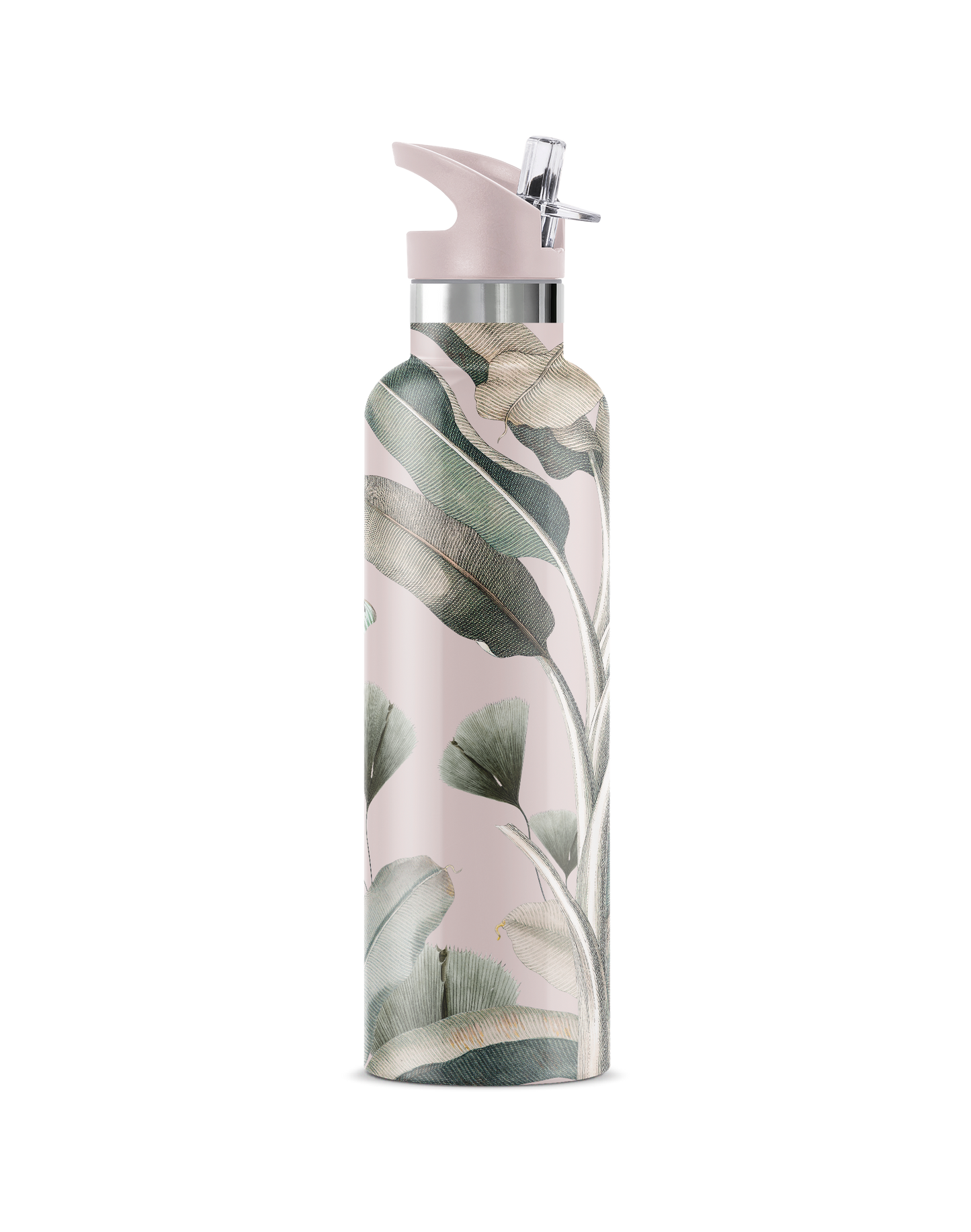 Tropique | Vintage Peacock & Palm Insulated Water Bottle 25o