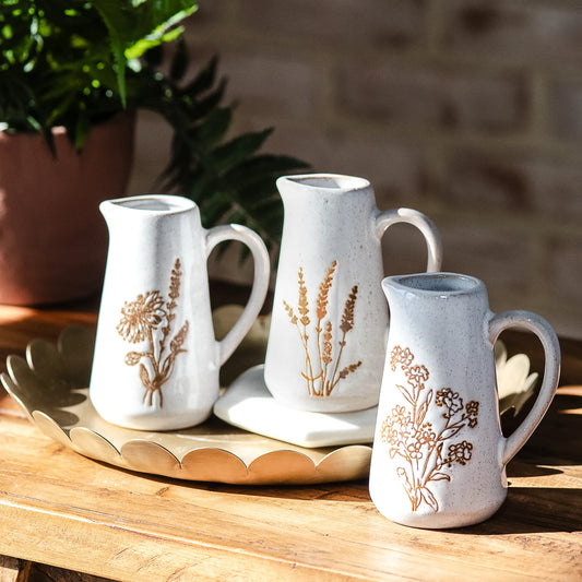 Floral Mini Pitchers - Magnolia Lane co. Home + Garden + Gift