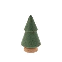 Raw Clay Christmas Tree Green