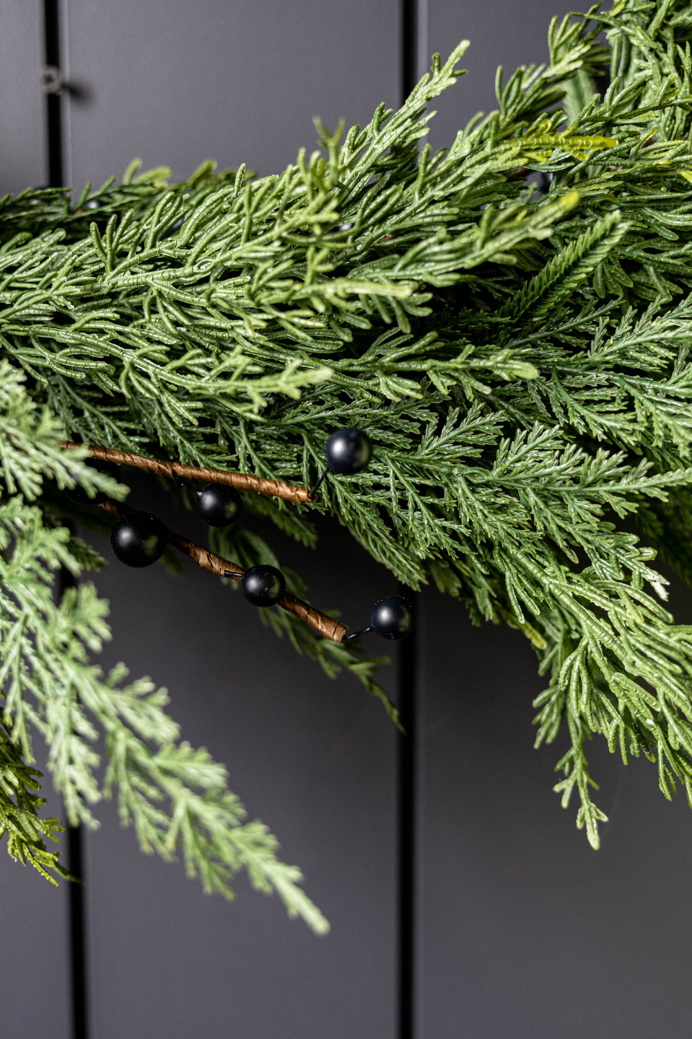 Blue Plum Berry Norfolk Cypress Real Touch Collection
