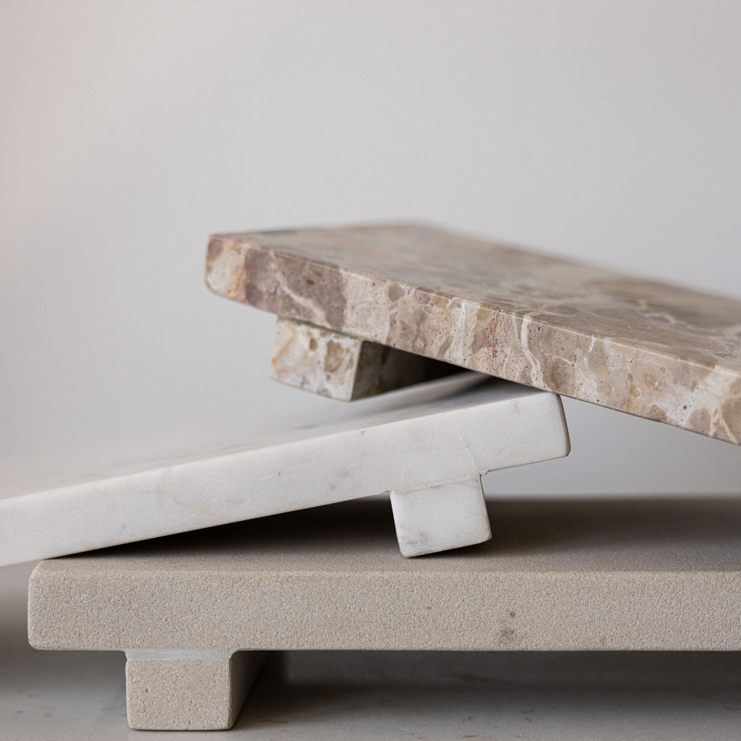 White Marble Trivet Riser - Magnolia Lane co. Home + Garden + Gift