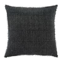 24x24 Lina Linen Pillow Coal