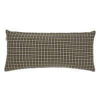 Houndstooth Pillow Brown 14x31