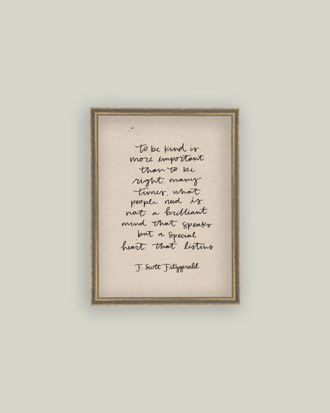 To Be Kind Framed Antique Print - Magnolia Lane co. Home + Garden + Gift