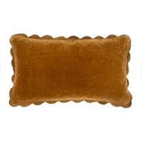 21x12 Velvet Scallop Pillow | Multiple Colours
