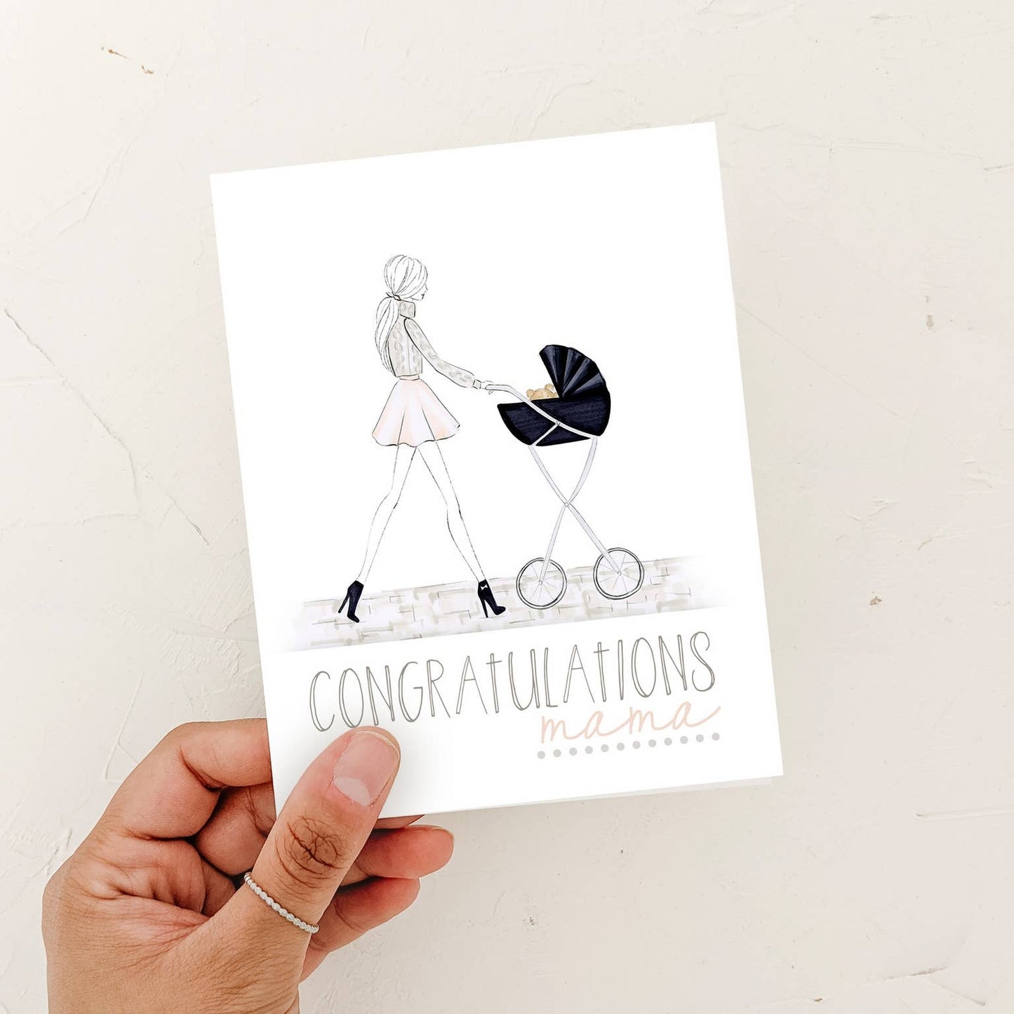 Congrats Mama! - Mom to Be, New Mom Greeting Card - Magnolia Lane co. Home + Garden + Gift