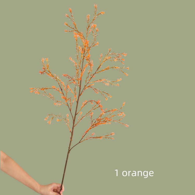 Artificial Golden willow branches Faux leaves Willow stem