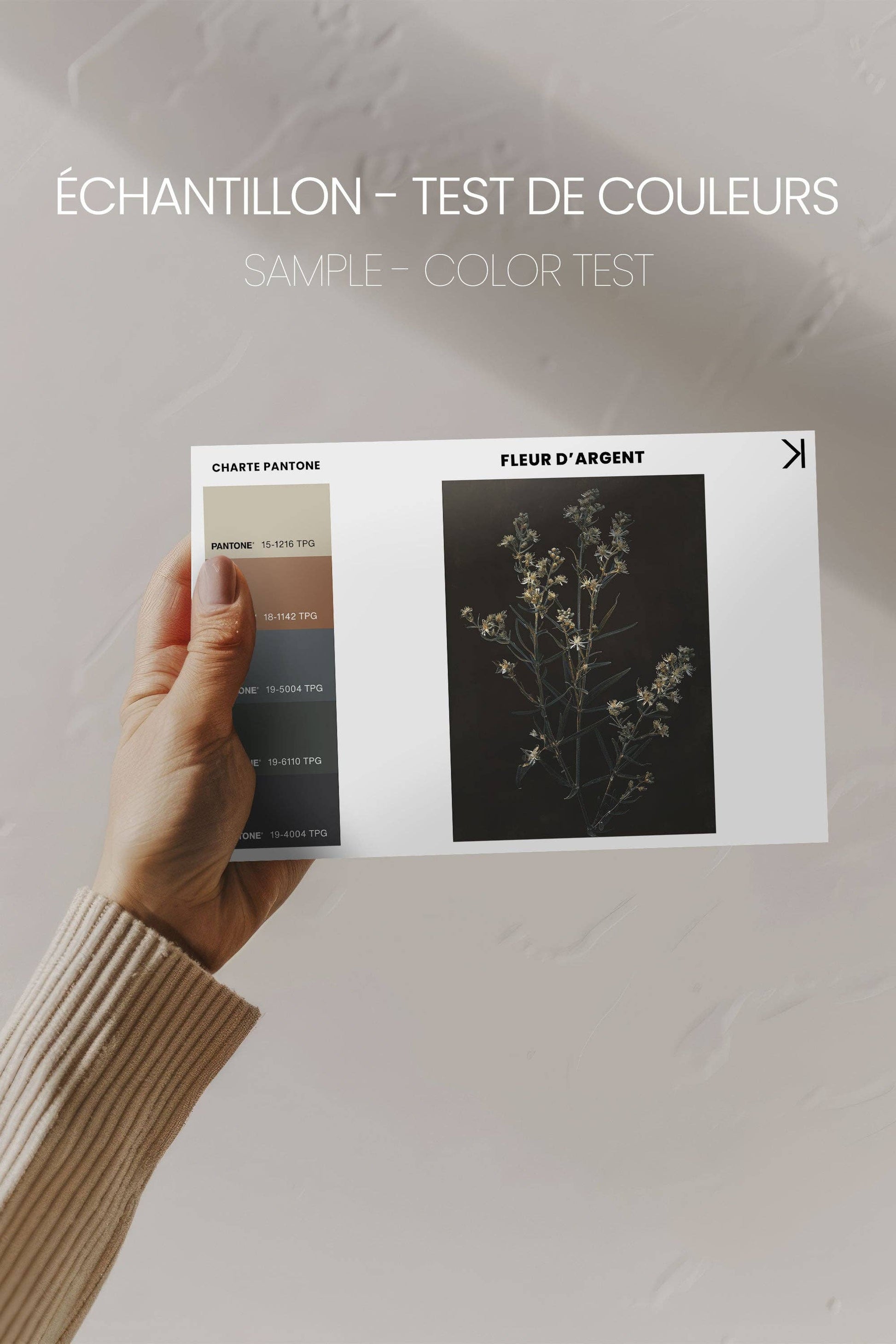 FLEUR D'ARGENT, , canvas wall art print - Magnolia Lane co. Home + Garden + Gift