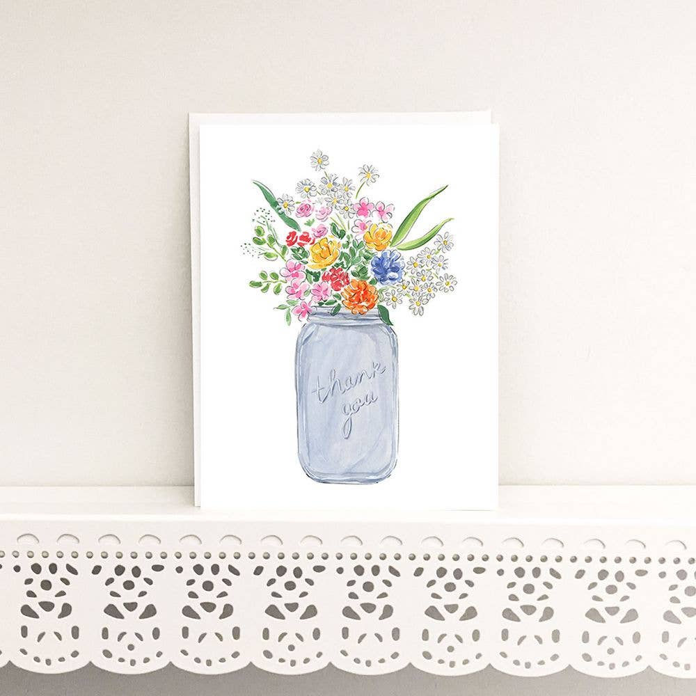 Wild Flower Thank You Card