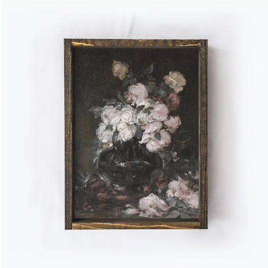 Flower Art Framed | Vintage Flower Print A132
