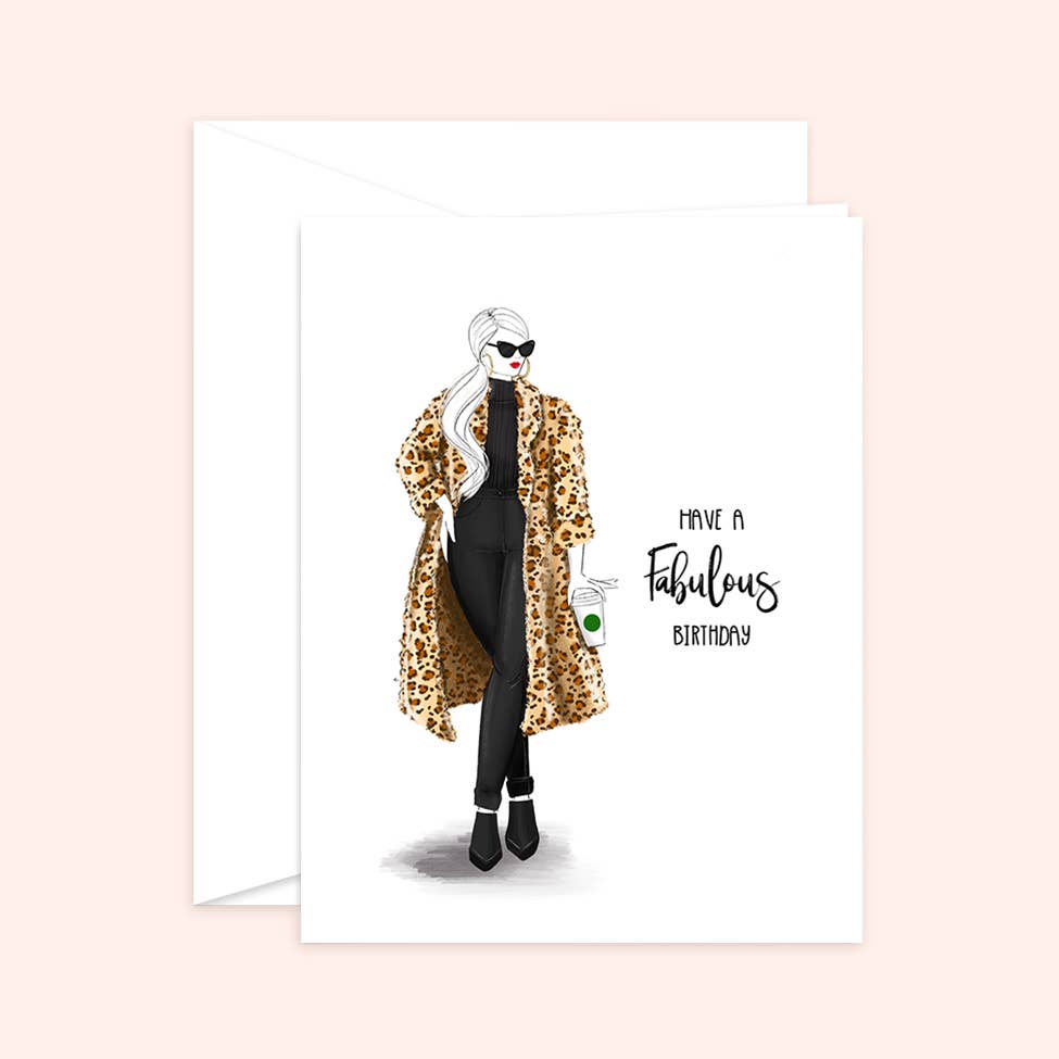 Fabulous Birthday - Fashion Birthday Greeting Card - Magnolia Lane co. Home + Garden + Gift