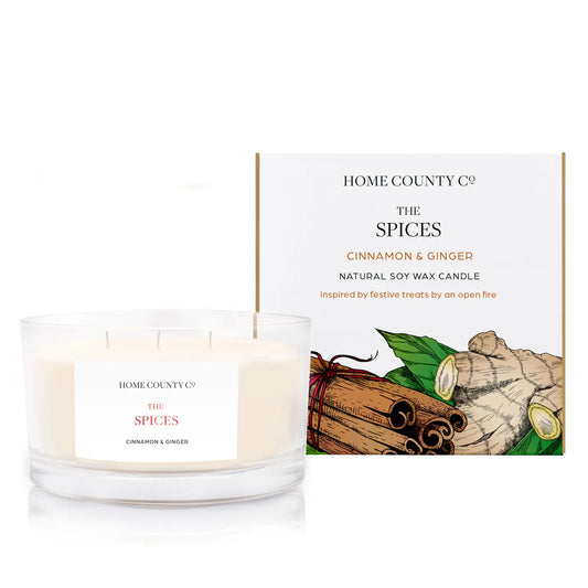 The Spices - Cinnamon & Ginger 3 Wick Soy Candle