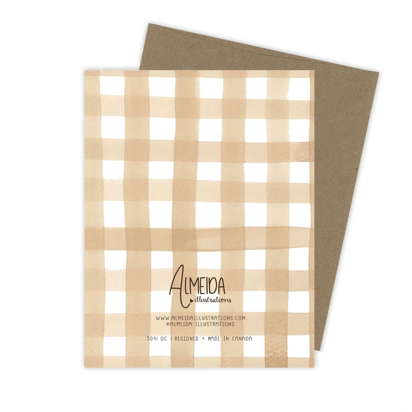 Plaid Baby Shower Card | Goose Card