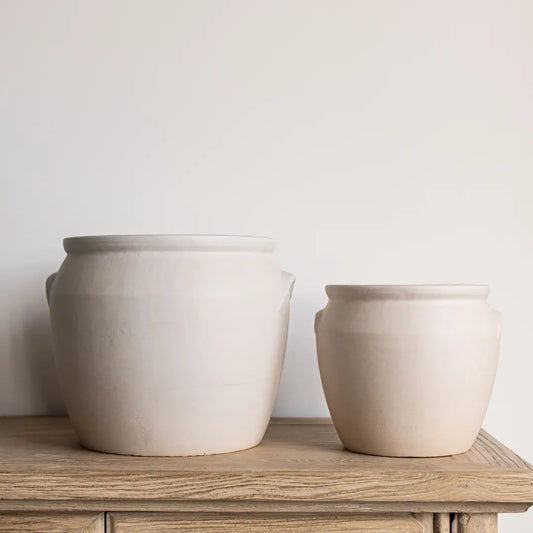 French Replica White Matte Confit Crock Pot