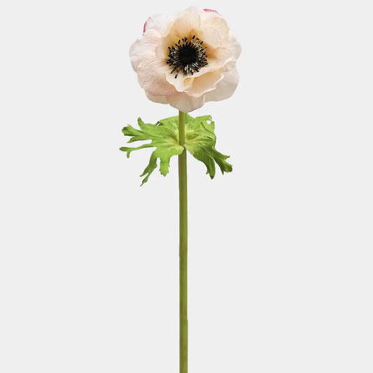 Soft Peach Real Touch Anemone 17.5"